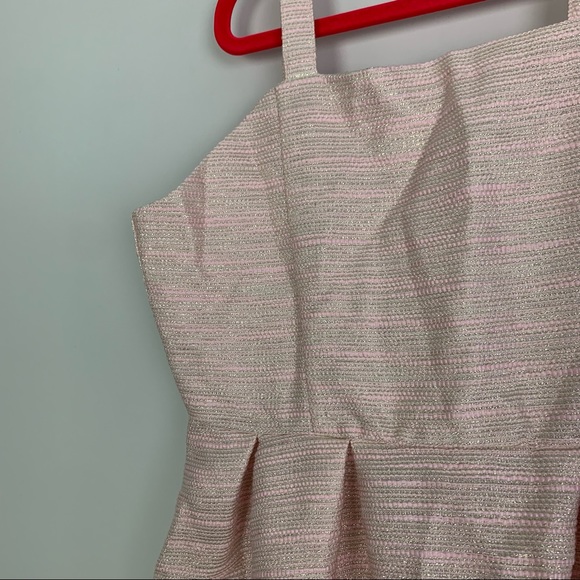 NWT Bardot Junior Blush Pink Gold Semi Formal Dress, Girl’s Size Large - Picture 5 of 10